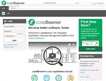 Tablet Screenshot of codebeamer.com